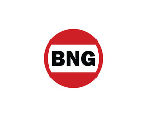 BNG logo design vector template. BNG