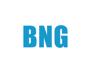BNG logo design vector template. BNG