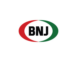 BNJ Logo design vector template. BNJ