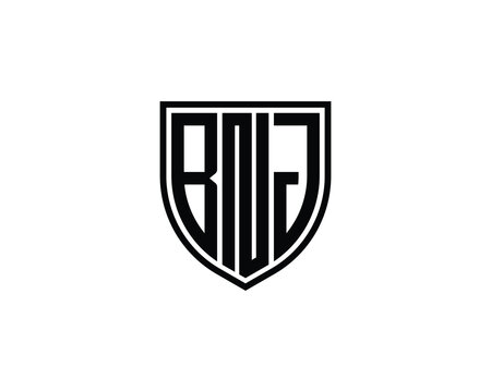 BNJ Logo design vector template. BNJ