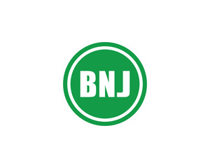 BNJ Logo design vector template. BNJ
