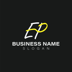 vector design elements for your company logo, ep monogram logo. modern logo design, business corporate template. ep icon.