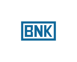 BNK logo design vector template. BNK