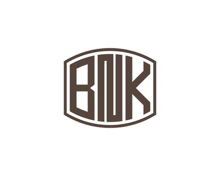 BNK logo design vector template. BNK
