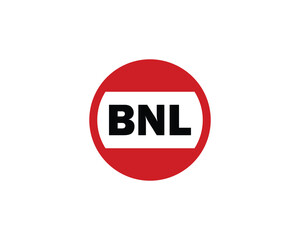 BNL Logo design vector template. BNL