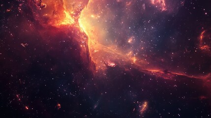 Obraz premium Gleaming cosmic aura backgrounds