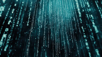 Binary code abstract pattern