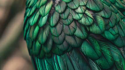Realistic Feather Texture Close-up
