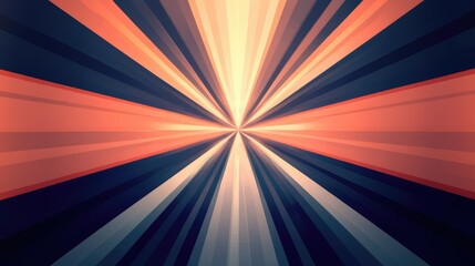 Dynamic abstract rays mesmerizing patterns