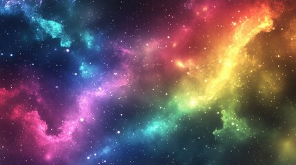 Fototapeta premium Gleaming cosmic aura backgrounds