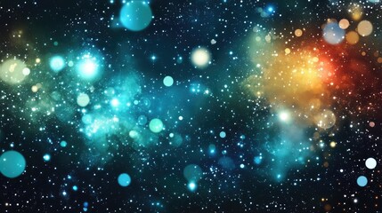 Obraz premium Gleaming cosmic aura backgrounds