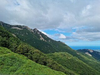 Naklejka premium This is the scenery of Seorak Mountain, South Korea.