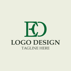 vector design elements for your company logo, eo monogram logo. modern logo design, business corporate template. eo icon.