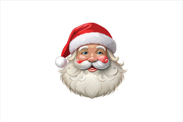 Santa Claus Head Clip Art Vectors & Illustrations .  Santa head clip art. Santa  head vector.