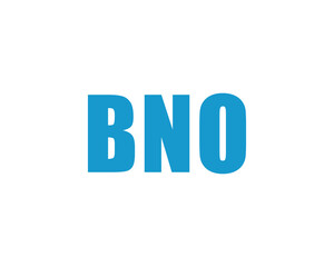 BNO logo design vector template. BNO