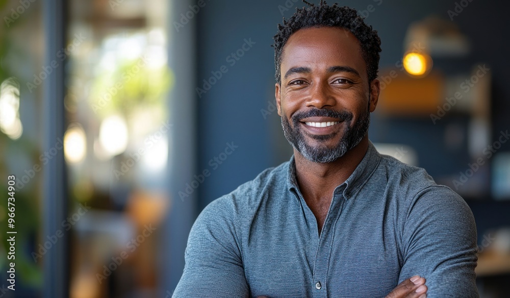 Wall mural Portrait of a Smiling Man