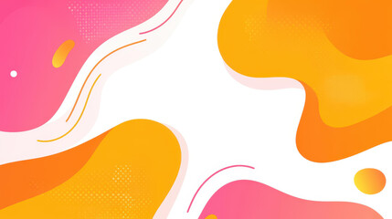 Bright and soft pastel gradients blend with dynamic shapes, creating an abstract background bursting with playful energy.