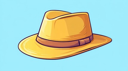 A fun cartoon hat accessory on a clean, bright background, perfect for all ages and styles. Ideal for lighthearted designs.