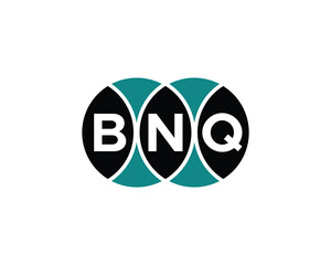 BNQ logo design vector template. BNQ