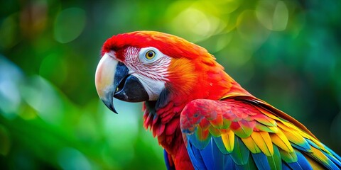 Obraz premium Vibrant and detailed of a colorful parrot