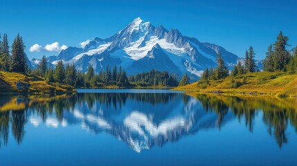 Mountain Lake Reflection