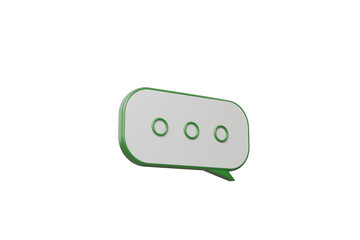 green speech bubble