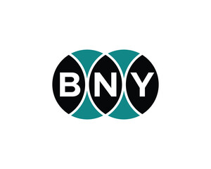 BNY logo design vector template. BNY