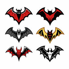 bat vector, silhouette, logo designs - vector illustration