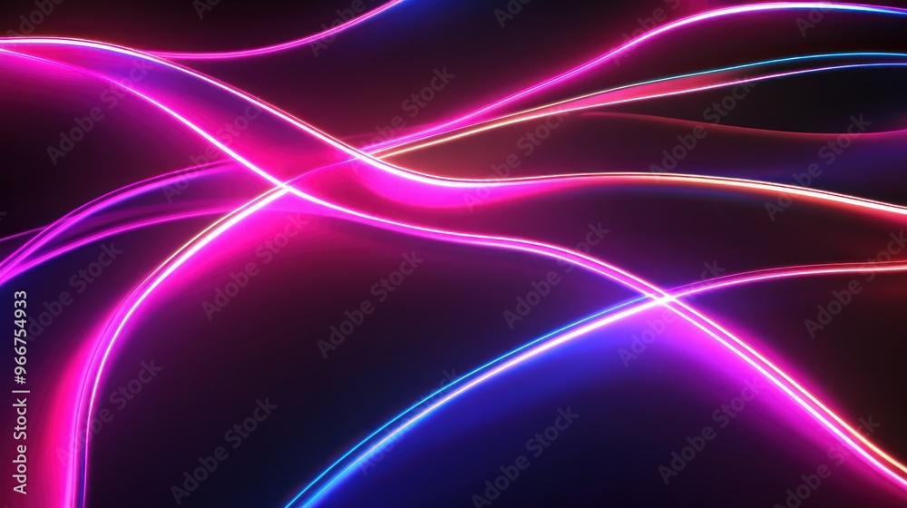 Poster Abstract Neon Lights