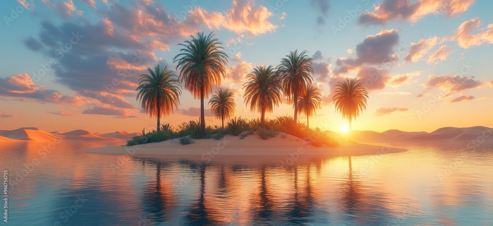 Wall mural Sunset Paradise