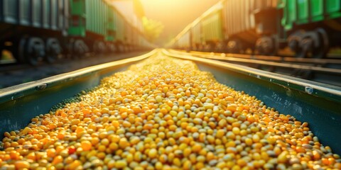 Trading of Organic Yellow Corn and Green Soybeans in Stock Markets: Futures Contracts for Edamame and Maize in Bright Transport Cargo