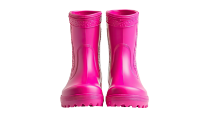 rubber boots on a transparent background