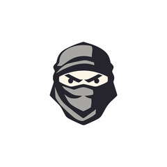 ninja secret culture hidden logo vector illustration template design
