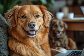 Golden Retriever Dog Portrait