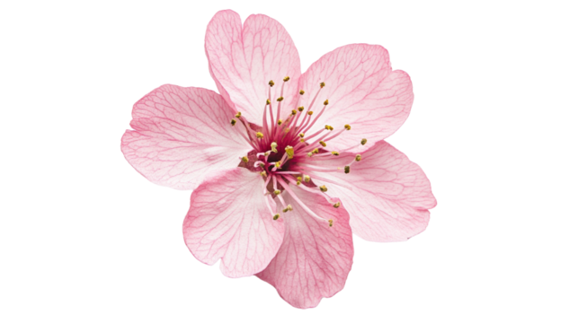 flower on tree on transparent background