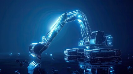 Hologram Excavator The Dark Blue