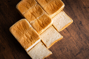 食パンの断面　bread