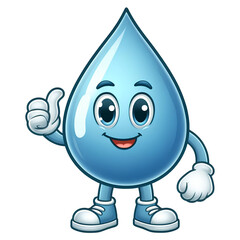cartoon drop of water