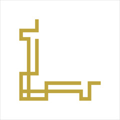 Decorative luxury corner frame. Vintage frame and border. Corner design element 