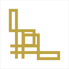 Decorative luxury corner frame. Vintage frame and border. Corner design element 