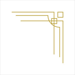 Decorative luxury corner frame. Vintage frame and border. Corner design element 