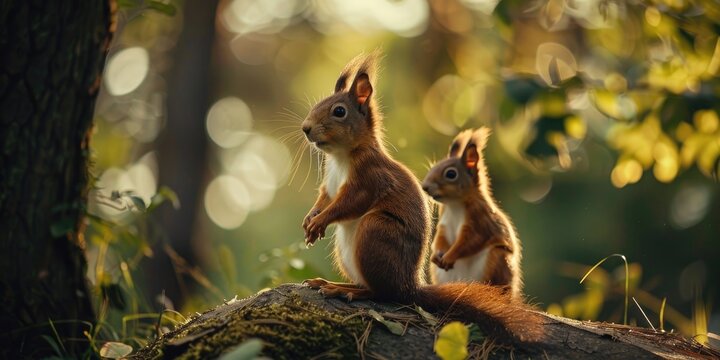 Fototapeta Adorable Wildlife in Natural Habitat