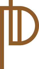 Initial Letter P Logo