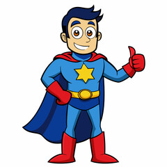 Superhero Character Vector Illustration cartoon character super hero Illustrator Artwork