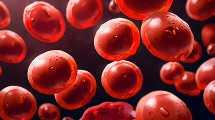 Microscopic Journey: Red Blood Cells in Motion