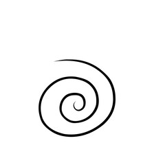 Spiral Swirl Thin Line 