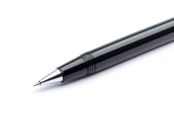 Black pen isolated in white background with generative ai