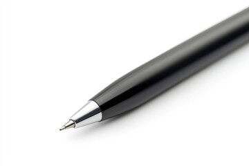 Black pen isolated in white background with generative ai