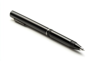 Black pen isolated in white background with generative ai