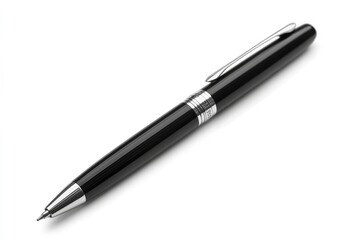 Black pen isolated in white background with generative ai